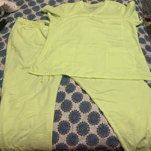 Neon yellow greys anatomy scrubs